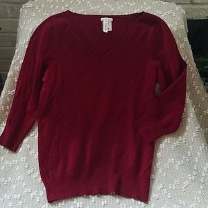 Burgundy sweater